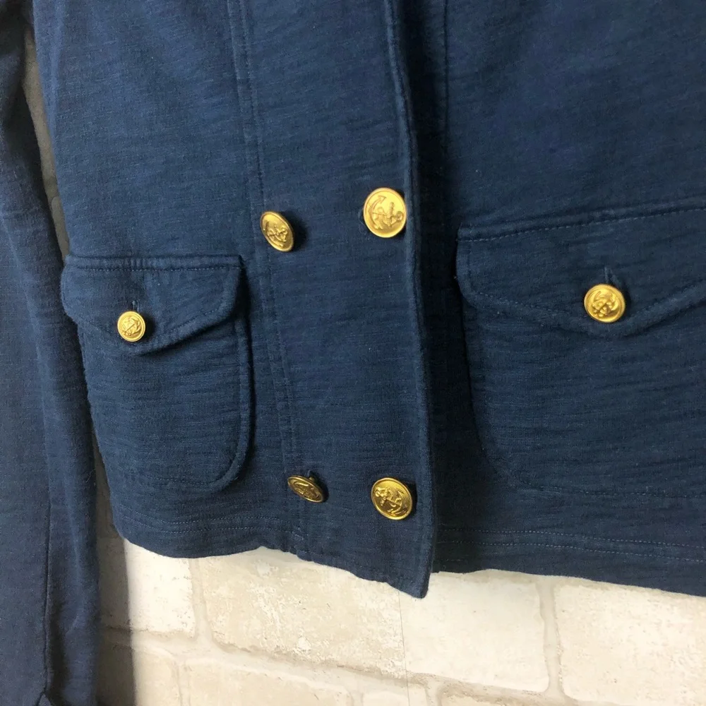 Urban Outfitters Kimchi Blue Nautical Navy Blue Peacoat Size XS - Picture 4 of 8